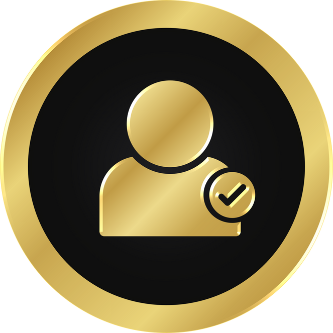 Gold Verified User Icon