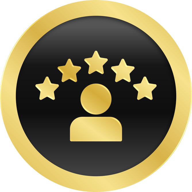 Gold Customer Review Icon